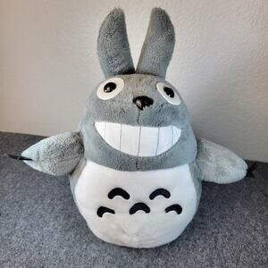 My Neighbor Totoro Big Smiling Plush Gray White Stuffed Toy Anime Character 19"